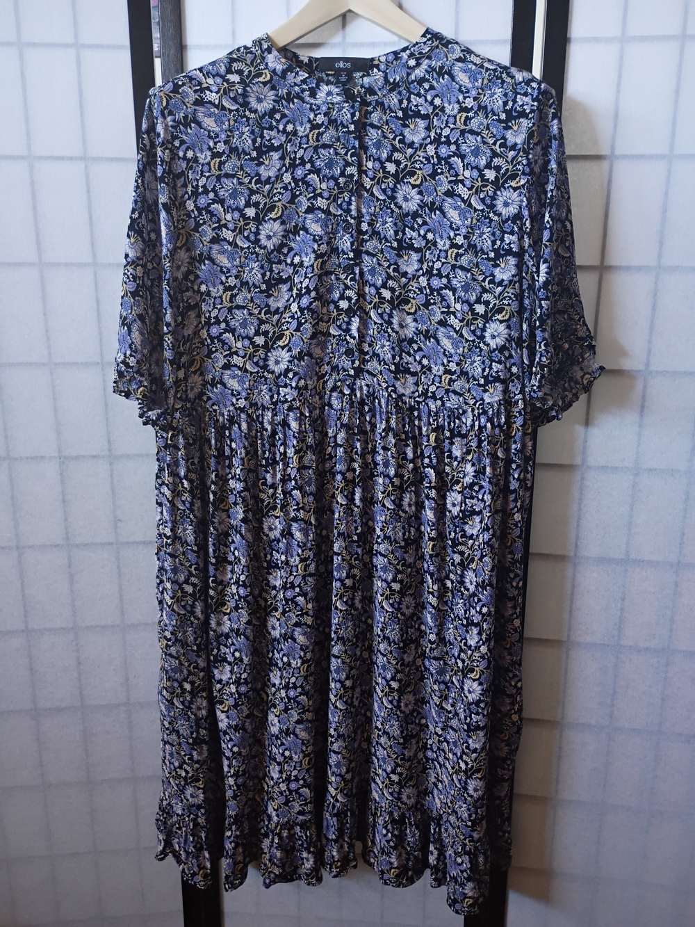 ellos Lavender Floral Midi Dress